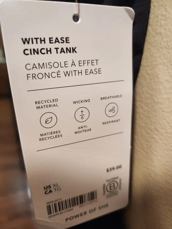 Athleta With Ease Cinch Tank - Picture 4 of 5